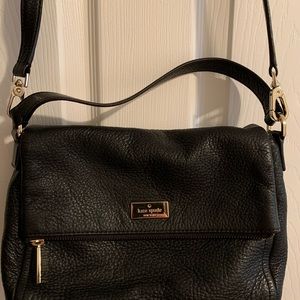 Black and Pink Soft Leather Kate Spade Purse